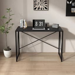 mcc direct Folding Desk Workstation Foldable Computer Desk for Office Home Study Writing Table No Assembly Miami