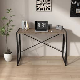 mcc direct Folding Desk Workstation Foldable Computer Desk for Office Home Study Writing Table No Assembly Miami