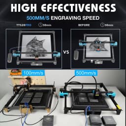 Twotrees TTS-20 Max Metal Laser Engraving Machine 600x600mm Work Area Laser Cutting Machine For Cutting MDF Acrylic Leather Wood