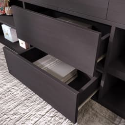 Cabin Bed Frame with Drawers Shelf Storage Low Single Children's Wooden Bed (90 x 190 cm) Frame Only