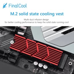 M.2 SSD NVMe Heat Sink heatsink M2 2280 SSD Hard Disk Aluminum Heat Sink with Silicone Thermal Pad for PC / PS5 PCIE 2280 SSD
