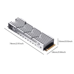 M.2 SSD NVMe Heat Sink heatsink M2 2280 SSD Hard Disk Aluminum Heat Sink with Silicone Thermal Pad for PC / PS5 PCIE 2280 SSD