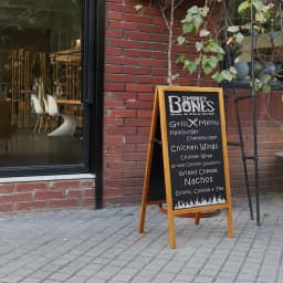 Outdoor Wooden Advertising Board Magnetic Double Sided Blackboard Chalkboard Display Stand Wood Easel with 2 Cleaning Cloths