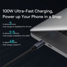Baseus 100W USB C To Type C Cable For iPhone 16 15 Plus Pro Max PD Fast Charging Charger Cable For Macbook Xiaomi Samsung