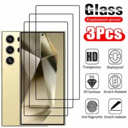Tempered Glass For Samsung Galaxy S26 S25 S24 Ultra Screen Protector A17 A27 A37 A57 A56 A36 A26 A16 A55 A54 A53 A35 Film