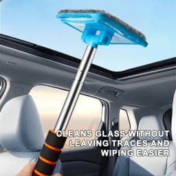 SEAMETAL Car Front Windshield Defogging Brush Telescopic Long Handle Car Household Glass Clean Brushes Dust Remover Tool