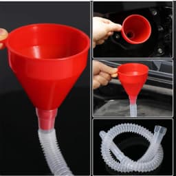 Universal Car Refueling Funnel Telescopic Filling Funnels Car Motorcycle Engine Gasoline Oil Funnels With Detachable Hose