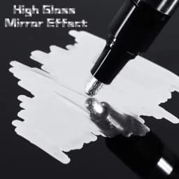 5/1pcs Chrome Pen Marker Mirror Waterproof Paint Repair For Rock Ceramic Glass Metallic Gold/Silver 2mm Nib