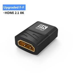HDMI 90 and 270 Degree Adapter,HDMI 2.1 8K@60hz 2.0 4K@120hz 2K Right Angle HDMI L Adapter for HDTV PS4 PS5 Lapto