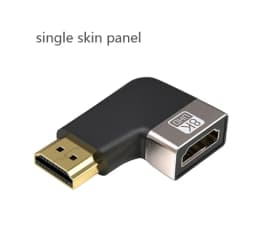 HDMI 90 and 270 Degree Adapter,HDMI 2.1 8K@60hz 2.0 4K@120hz 2K Right Angle HDMI L Adapter for HDTV PS4 PS5 Lapto