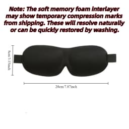 3D Sleep Mask Blindfold Sleeping Aid Soft Memory Foam Eye Mask for Sleeping Travel Light Slaapmasker Eye Cover Lightweight Style