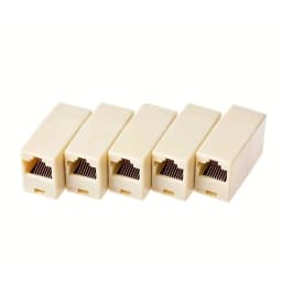 10Pcs Network Ethernet Dual Straight Head Lan Cable Joiner Coupler RJ45 CAT 5 5E 6 6a Extender Plug Network Cable Connector