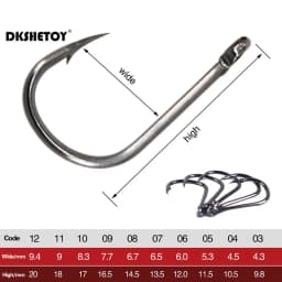 100-1000pcs Fish Hooks with barbed fishhook For Bait With Plastic Box Kit For Saltwater Freshwater fishing tools