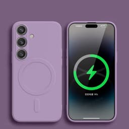 For Magsafe Magnetic Phone Case For Samsung Galaxy S26 S25 S24 S23 S 26 Ultra S26Ultra Plus FE Soft Cases Liquid Silicone Cover
