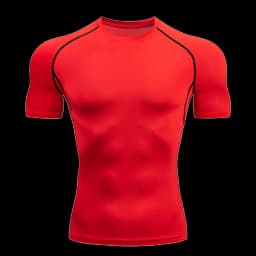 Men's Solid Color Short Sleeved T-shirt Compressed Quick Drying Breathable Training Suit Fitness Jujitsu Rashguard Top Gym Sport