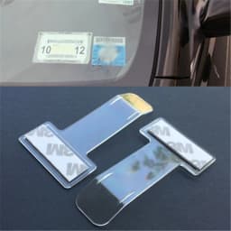 1/2/4/5/10PCS Plastic Car Styling Parking Ticket Holder Car Fastener Card Holder Mounting Fastener Organizer Windshield Sticker