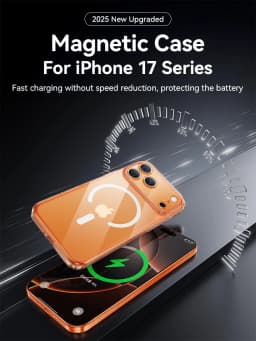 Joyroom Magnetic Case For iPhone 18 Pro Max Case Anti Yellow Transparent Cover For iPhone 18 17 16 15 Pro Wireless Charger Cover