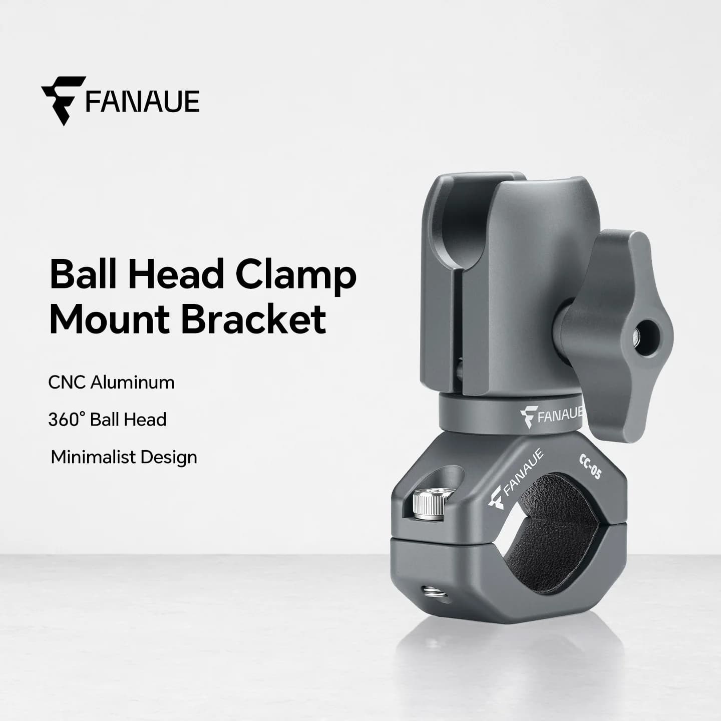 FANAUE Motorcycle Mobile Phone Holder Extension Handlebar Hoop Ball Head Base Sports Camera Quick Disassembly Anti-theft