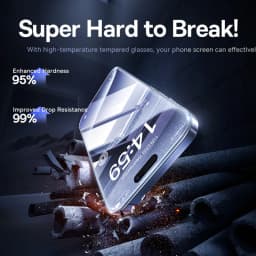Baseus Tempered Glass for iPhone 17 16 Pro Max Screen Protector for iPhone 15 14 Pro Max Clear Edge Anti-Peeping Protective Film