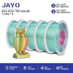 JAYO PLA Rainbow/SILK Rainbow 3D Filament 5.5KG PLA+ 1.75mm Neatly Wound Good Toughness Colorful for FDM 3D Printing Materials