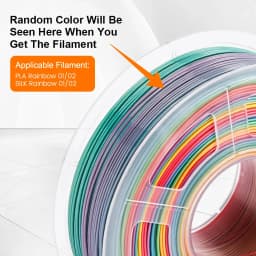 JAYO PLA Rainbow/SILK Rainbow 3D Filament 5.5KG PLA+ 1.75mm Neatly Wound Good Toughness Colorful for FDM 3D Printing Materials