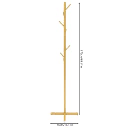 Modern Rack Gold/Black Free Standing 7 Hooks Hall Tree In Corner Gold Hat Hanger & Coat Racks Stand Entryway Organizer