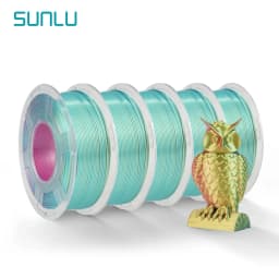 SUNLU SILK Dual &Triple Colors 3D Printer Filament 5KG 1kg/roll 1.75mm Dimensional Accuracy +/- 0.02 mm 2.2 LBS (1KG) Fast Ship