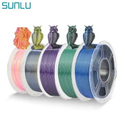 SUNLU SILK Dual &Triple Colors 3D Printer Filament 5KG 1kg/roll 1.75mm Dimensional Accuracy +/- 0.02 mm 2.2 LBS (1KG) Fast Ship