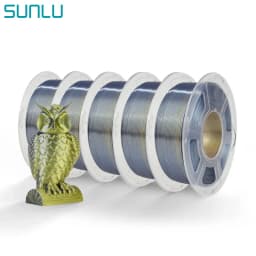 SUNLU SILK Dual &Triple Colors 3D Printer Filament 5KG 1kg/roll 1.75mm Dimensional Accuracy +/- 0.02 mm 2.2 LBS (1KG) Fast Ship