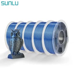 SUNLU SILK Dual &Triple Colors 3D Printer Filament 5KG 1kg/roll 1.75mm Dimensional Accuracy +/- 0.02 mm 2.2 LBS (1KG) Fast Ship