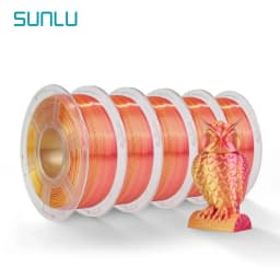 SUNLU SILK Dual &Triple Colors 3D Printer Filament 5KG 1kg/roll 1.75mm Dimensional Accuracy +/- 0.02 mm 2.2 LBS (1KG) Fast Ship
