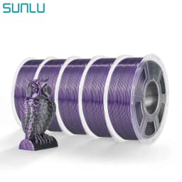 SUNLU SILK Dual &Triple Colors 3D Printer Filament 5KG 1kg/roll 1.75mm Dimensional Accuracy +/- 0.02 mm 2.2 LBS (1KG) Fast Ship