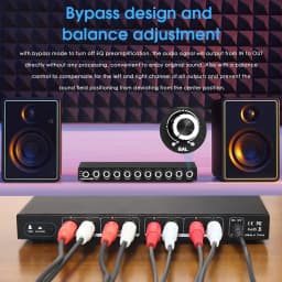 Nobsound HiFi EQ9 9-Band Stereo EQ Preamp Analog Pre-Amplifier Equalizer Audio Processor for Home/Car