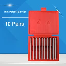 10 Pairs 1/8" 0.0005" or 20 Pairs 1/32" 0.0001" Precision Steel Parallel Plates Style Thin Machinist CNC Parallel Set