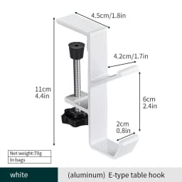 Punch-free Hanging Bag Hook Student Desk Side Hanging Bag Artifact Removable Mobile Handbag Holders Multi-functional Table Hook
