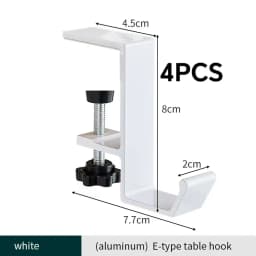 Punch-free Hanging Bag Hook Student Desk Side Hanging Bag Artifact Removable Mobile Handbag Holders Multi-functional Table Hook