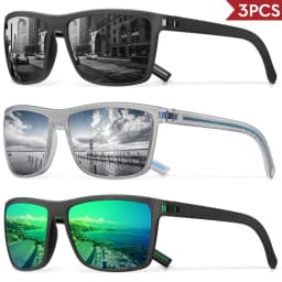 3/4 Pack New Designer Box Polarized Colorful Sunglasses for Men and Women Suitable for Driving, Fishing, Outdoor Sports UV400