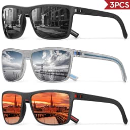 3/4 Pack New Designer Box Polarized Colorful Sunglasses for Men and Women Suitable for Driving, Fishing, Outdoor Sports UV400