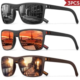 3/4 Pack New Designer Box Polarized Colorful Sunglasses for Men and Women Suitable for Driving, Fishing, Outdoor Sports UV400