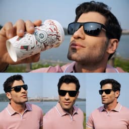 3/4 Pack New Designer Box Polarized Colorful Sunglasses for Men and Women Suitable for Driving, Fishing, Outdoor Sports UV400