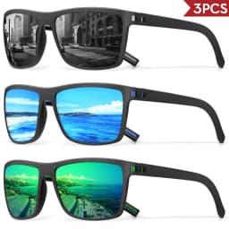 3/4 Pack New Designer Box Polarized Colorful Sunglasses for Men and Women Suitable for Driving, Fishing, Outdoor Sports UV400
