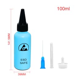 Alcohol Bottle Dispensing Rosin Washing Plate Water Anti-Static Solvent Bottle with Needle 65ML Leak-Proof Mobile Phone Repair