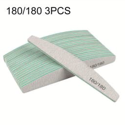 1/3/5/10Pcs Professional Nail File 80/100/150/180/240 Sandpaper Strong Thick Sanding Half Moon Lime nail accessories and Tools