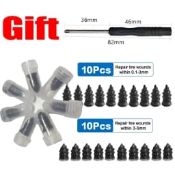 10/30pcs ScrewsVacuum Tyre Repair Nail Tire Puncture Motorcycle Fitting Set Tubeless Wheel Repair Punctures Kit Patches for Car