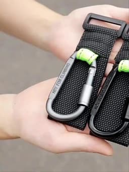 2PCS Heavy Duty Aluminium Alloy Hooks, Multi-functional Solid & Thick for Motorcycle, E-Bike, Scooter & Outdoor Use
