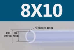 1/5M Silicone Rubber Pipe Transparent Water Hose Aquarium Pump Hosing 2 3 4 5 6 7 8 9 10 12 14mm Flexible Nontoxic Silicone Tube