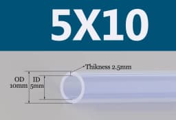 1/5M Silicone Rubber Pipe Transparent Water Hose Aquarium Pump Hosing 2 3 4 5 6 7 8 9 10 12 14mm Flexible Nontoxic Silicone Tube