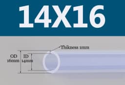 1/5M Silicone Rubber Pipe Transparent Water Hose Aquarium Pump Hosing 2 3 4 5 6 7 8 9 10 12 14mm Flexible Nontoxic Silicone Tube