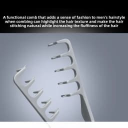 1/2Pcs Volumizing Wide-Tooth Hair Styling Comb Curling Tools Fluffy Texture for Men Ideal for All Hair Types Hairstyling Tools