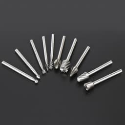 6pcs 10pcs/Set HSS Rotary Burr Mill Cutter Routing Router Bits Burr Rotary Tools Wordworking Tool Engraving Dremel Accessories